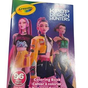 Crayola K-Pop Demon Hunters Coloring Book with Vibrant Characters